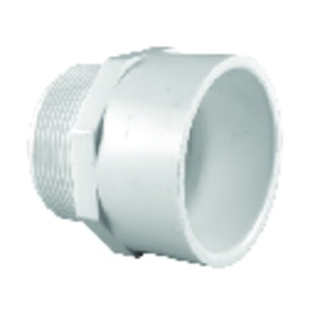 Charlotte Pipe And Foundry Pipe Schedule 40 1-1/4 in. Slip X 1-1/4 in. D MPT PVC Pipe Adapter PVC 02109 1200